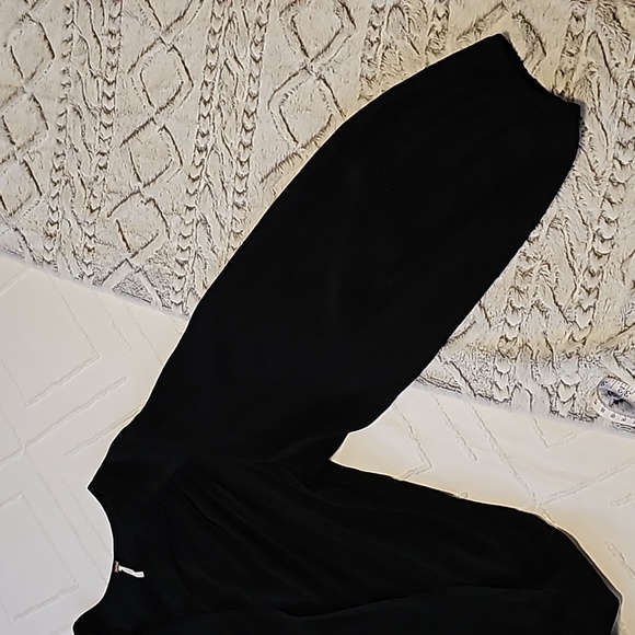 Free People Black Wrap Flowy Tunic Top Size L - Picture 5 of 7